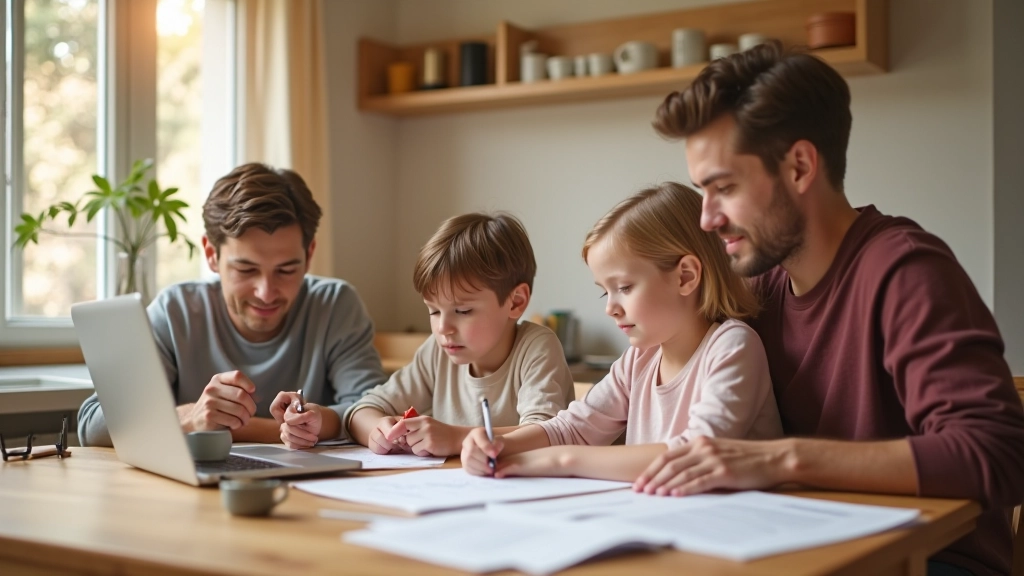 Rodina plánuje rodinný rozpočet
