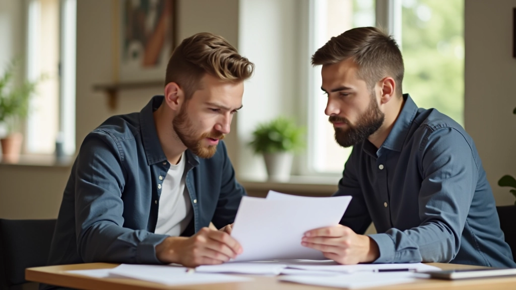 Otec ukazuje synovi účtenku a vysvětluje, jak čtení výdajů pomáhá pochopit rodinný rozpočet